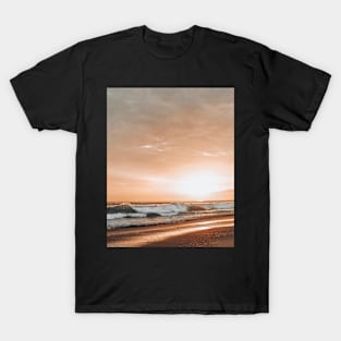 Landscape, Sunset, Nature, Scandinavian art, Modern art, Wall art, Print, Minimalistic, Modern T-Shirt